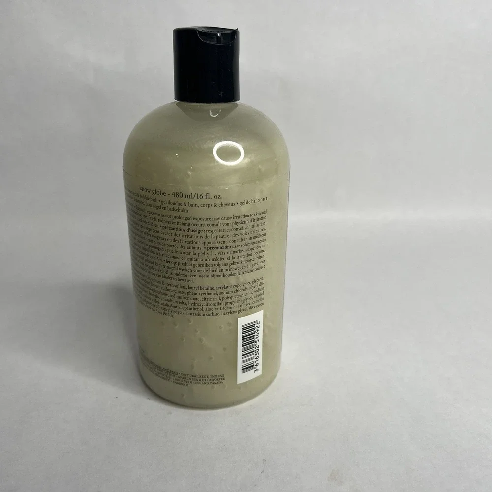 Philosophy Snow‎ Globe Shampoo Bath And Shower Gel 480ml / 16oz